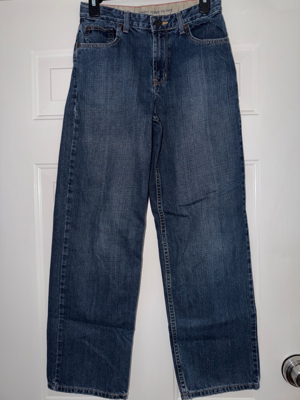 L.L. Bean Kids Double L Straight-Leg Jeans - Blue. Boys Sz 14